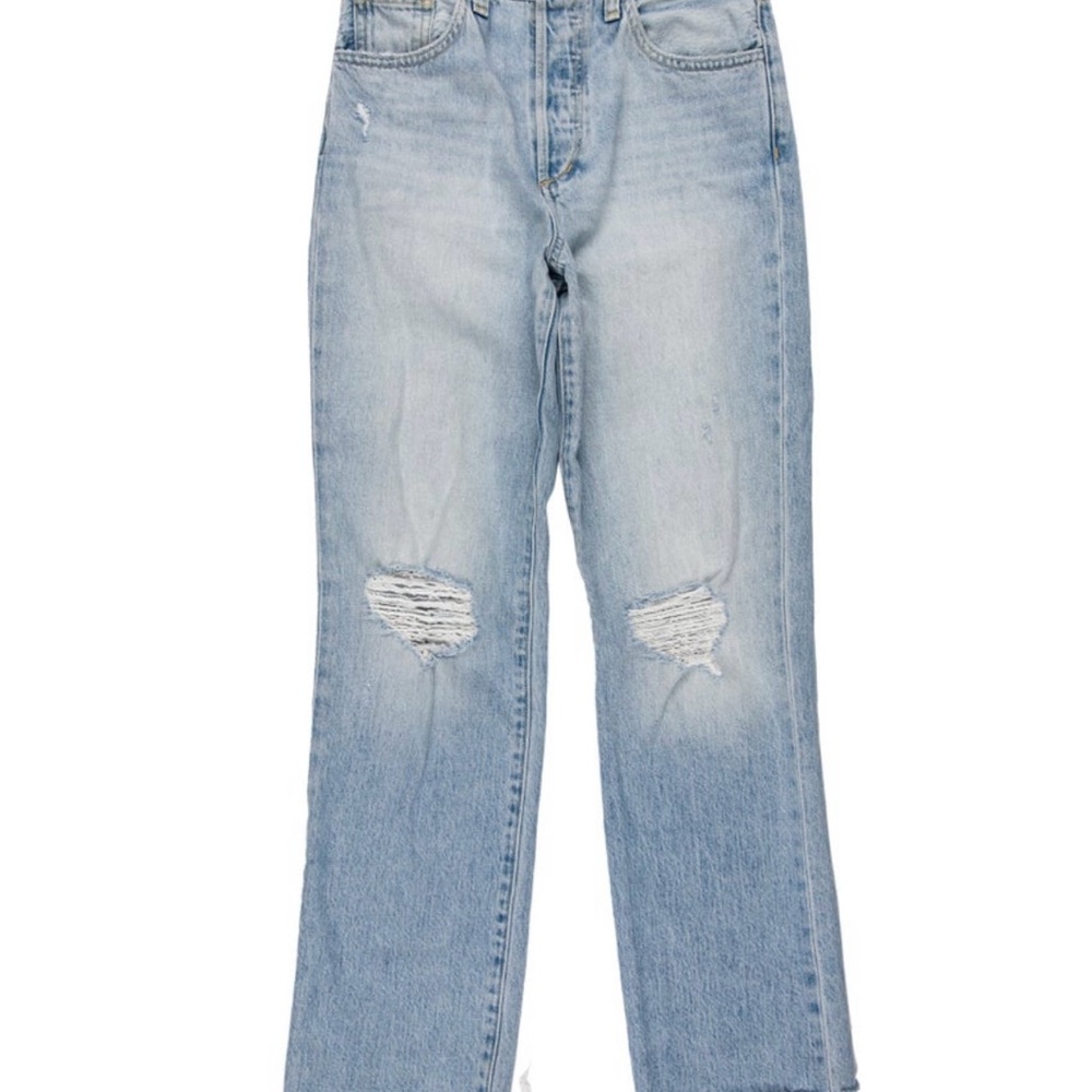 Light Blue Distressed Women's Jeans